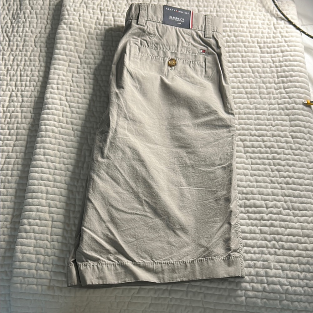 Beige Casual Shorts